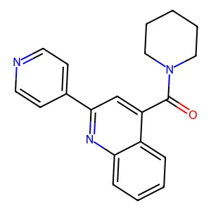 Piperidin-1-yl(2-(pyridin-4-yl)quinolin-4-yl)methanone structure