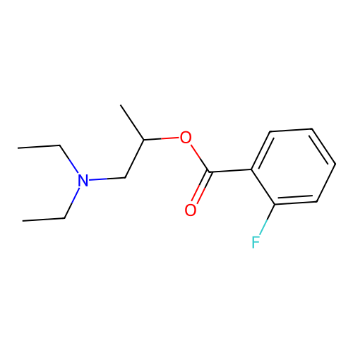 1-(Diethylamino)propan-2-yl 2-fluorobenzoate structure