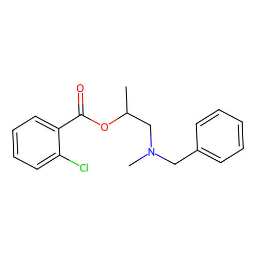 1-[Benzyl(methyl)amino]propan-2-yl 2-chlorobenzoate structure