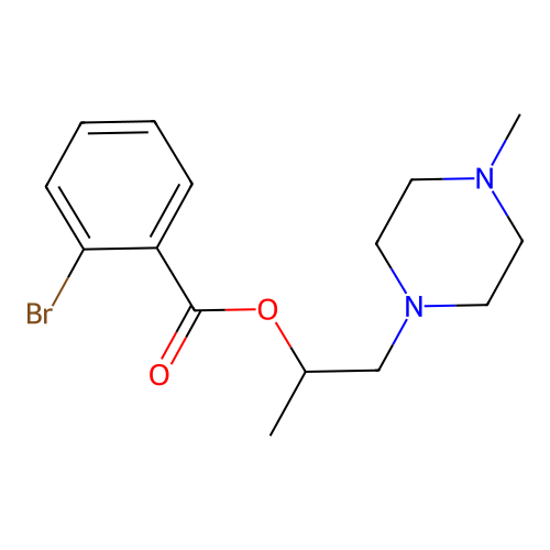 1-(4-Methylpiperazin-1-yl)propan-2-yl 2-bromobenzoate structure