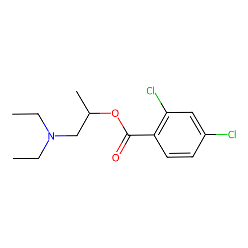 1-(Diethylamino)propan-2-yl 2,4-dichlorobenzoate structure