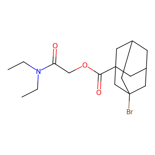 [2-(Diethylamino)-2-oxoethyl] 3-bromoadamantane-1-carboxylate structure