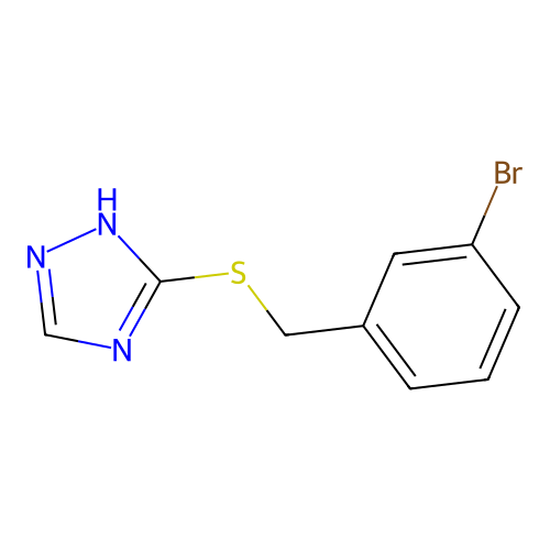 3-(3-Bromo-benzylsulfanyl)-4H-[1,2,4]triazole structure