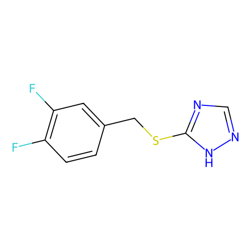 3-(3,4-Difluoro-benzylsulfanyl)-4H-[1,2,4]triazole structure