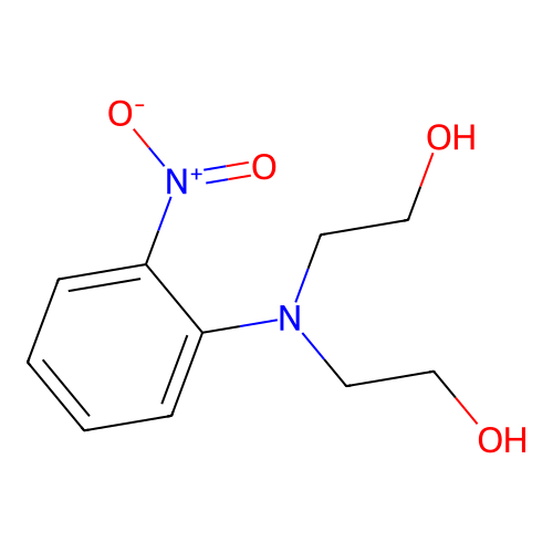2-[N-(2-hydroxyethyl)-2-nitroanilino]ethanol structure