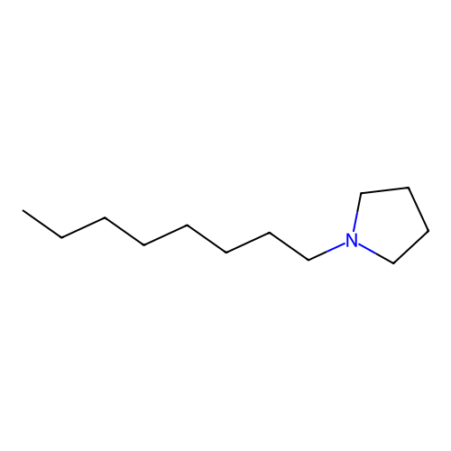 1-Octylpyrrolidine structure