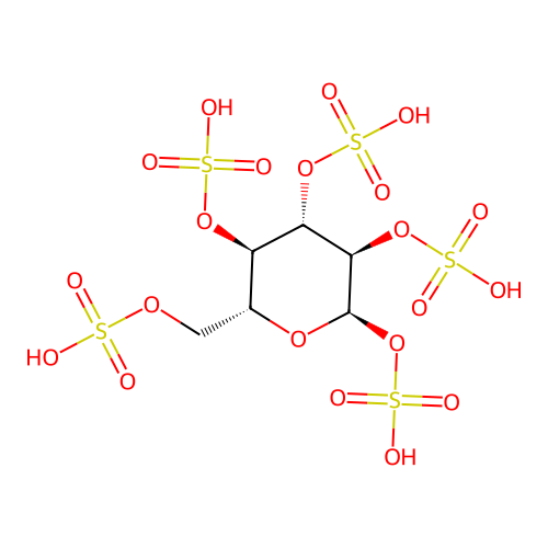 Glucose pentasulfate structure