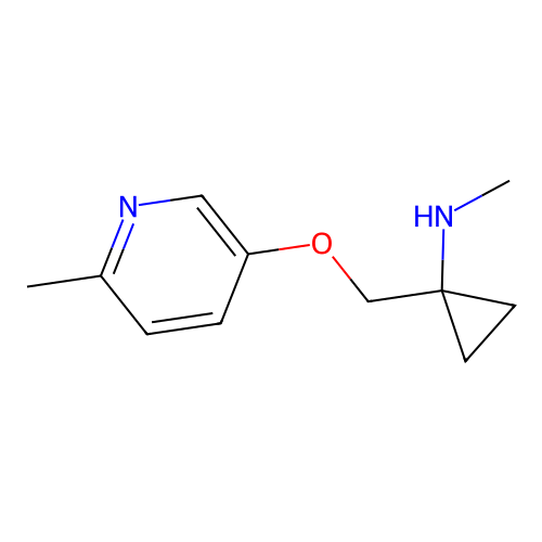 N-Methyl-1-(((6-methylpyridin-3-yl)oxy)methyl)cyclopropanamine structure