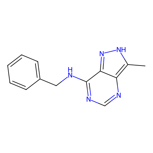 7-(Benzylamino)-3-methylpyrazolo(4,3-d)pyrimidine structure