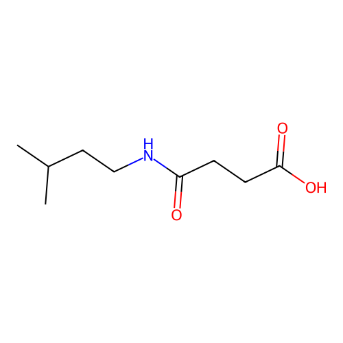 4-(3-Methylbutylamino)-4-oxobutanoic acid structure