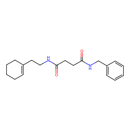 N-benzyl-N'-[2-(cyclohex-1-en-1-yl)ethyl]butanediamide structure