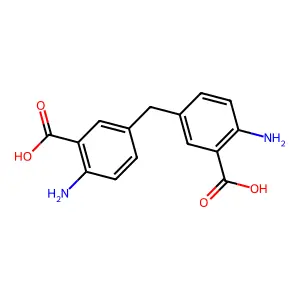 5,5'-亚甲基二邻氨基苯甲酸 structure