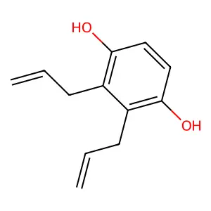 1,4-Benzenediol, 2,3-di-2-propenyl- structure