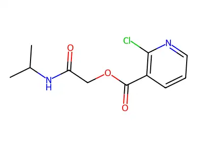 [(Propan-2-yl)carbamoyl]methyl 2-chloropyridine-3-carboxylate structure
