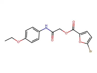 [(4-Ethoxyphenyl)carbamoyl]methyl 5-bromofuran-2-carboxylate structure