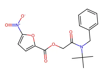 [Benzyl(tert-butyl)carbamoyl]methyl 5-nitrofuran-2-carboxylate structure