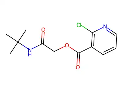 (Tert-butylcarbamoyl)methyl 2-chloropyridine-3-carboxylate structure