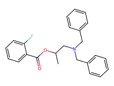 1-(Dibenzylamino)propan-2-yl 2-fluorobenzoate structure