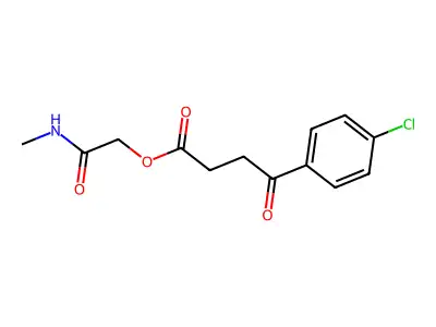 [2-(Methylamino)-2-oxoethyl] 4-(4-chlorophenyl)-4-oxobutanoate structure