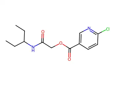 [(Pentan-3-yl)carbamoyl]methyl 6-chloropyridine-3-carboxylate structure