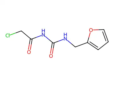 3-(2-Chloroacetyl)-1-((furan-2-yl)methyl)urea structure