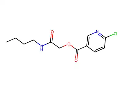 (Butylcarbamoyl)methyl 6-chloropyridine-3-carboxylate structure