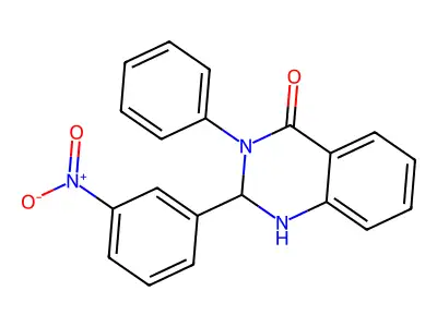 2-(3-Nitrophenyl)-3-phenyl-1,2-dihydroquinazolin-4-one structure