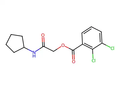 [2-(Cyclopentylamino)-2-oxoethyl] 2,3-dichlorobenzoate structure