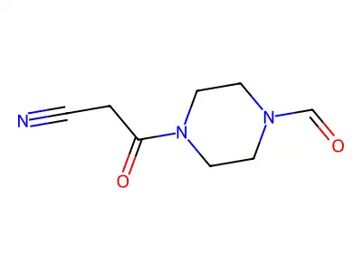 3-(4-Formylpiperazin-1-yl)-3-oxopropanenitrile structure