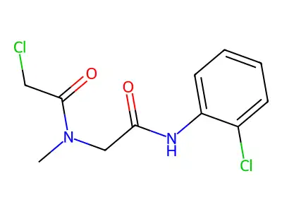 2-chloro-N-{[(2-chlorophenyl)carbamoyl]methyl}-N-methylacetamide structure