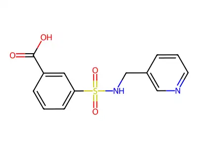 3-(((Pyridin-3-yl)methyl)sulfamoyl)benzoic acid structure
