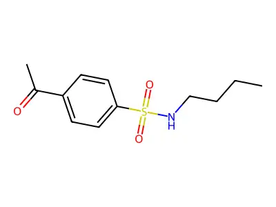 4-acetyl-N-butylbenzene-1-sulfonamide structure