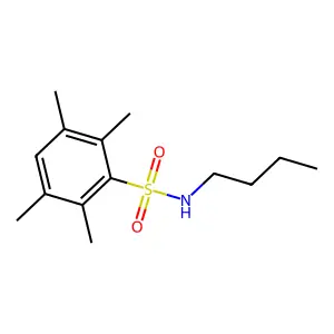 N-butyl-2,3,5,6-tetramethylbenzenesulfonamide structure