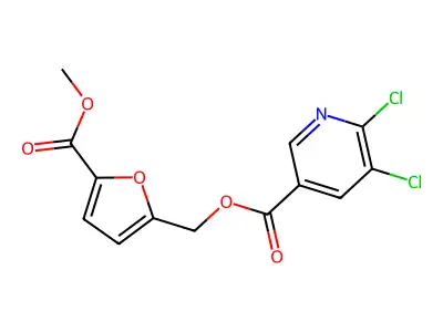[5-(Methoxycarbonyl)furan-2-yl]methyl 5,6-dichloropyridine-3-carboxylate structure