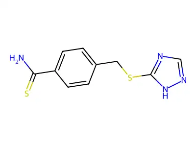 4-(4H-[1,2,4]Triazol-3-ylsulfanylmethyl)-thiobenzamide structure