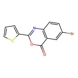 6-Bromo-2-thiophen-2-yl-3,1-benzoxazin-4-one structure