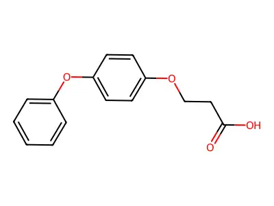 3-(4-phenoxyphenoxy)propanoic Acid structure