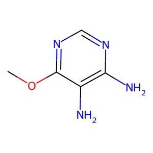 6-Methoxy-4,5-pyrimidinediamine structure