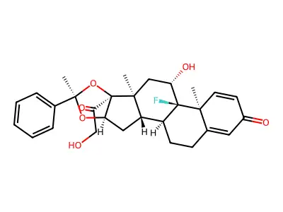 Tricinolone acetophenonide structure