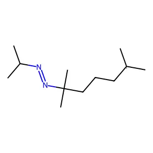 Hexyl, 1,1,5-trimethyl-5-((1-methylethyl)azo)- structure
