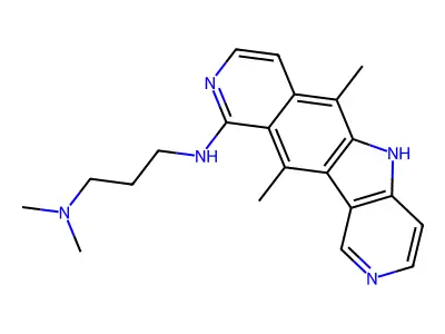 1,3-Propanediamine, N'-(6,11-dimethyl-5H-pyrido(3',4':4,5)pyrrolo(2,3-g)isoquinolin-10-yl)-N,N-dimethyl- structure