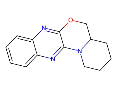 1,2,3,4,4a,5-Hexahydropyrido[1',2':4,5][1,4]oxazino[2,3-b]quinoxaline structure