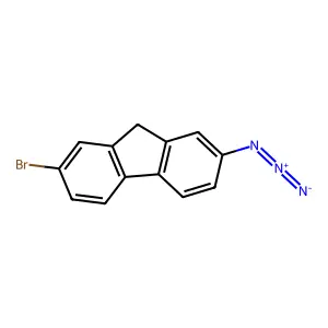 9H-Fluorene, 2-azido-7-bromo- structure