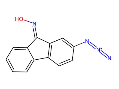 2-Azido 9-fluorenone oxime structure