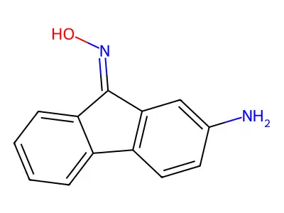 (NE)-N-(2-aminofluoren-9-ylidene)hydroxylamine structure