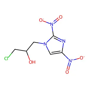 1H-Imidazole-1-ethanol, alpha-(chloromethyl)-2,4-dinitro- structure