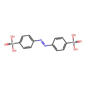 As,As'-(1,2-Diazenediyldi-4,1-phenylene)bis(arsonic acid) structure