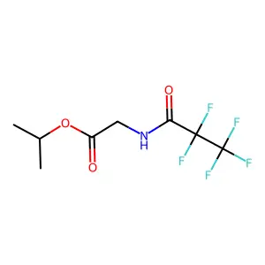 Glycine, N-pentafluoropropanoyl-, isopropyl ester structure