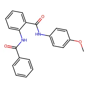 2-benzamido-N-(4-methoxyphenyl)benzamide structure