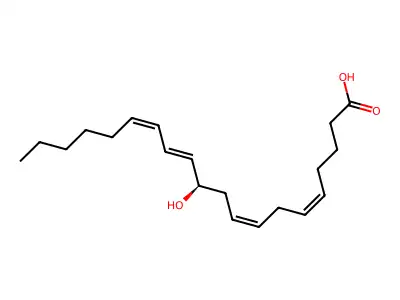 11(r)-Hydroxy-5,8,12,14-eicosatetraenoic acid structure